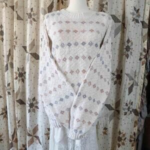 Vintage Eddie Bauer 100% Cotton Sweater